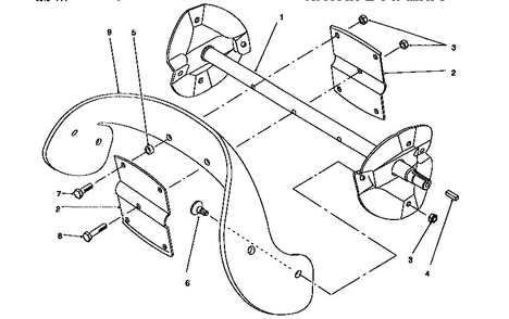 Rotor Assembly Diagram and Parts List for 320 28222-8900001 & UP Lawn Boy Snow Blower
